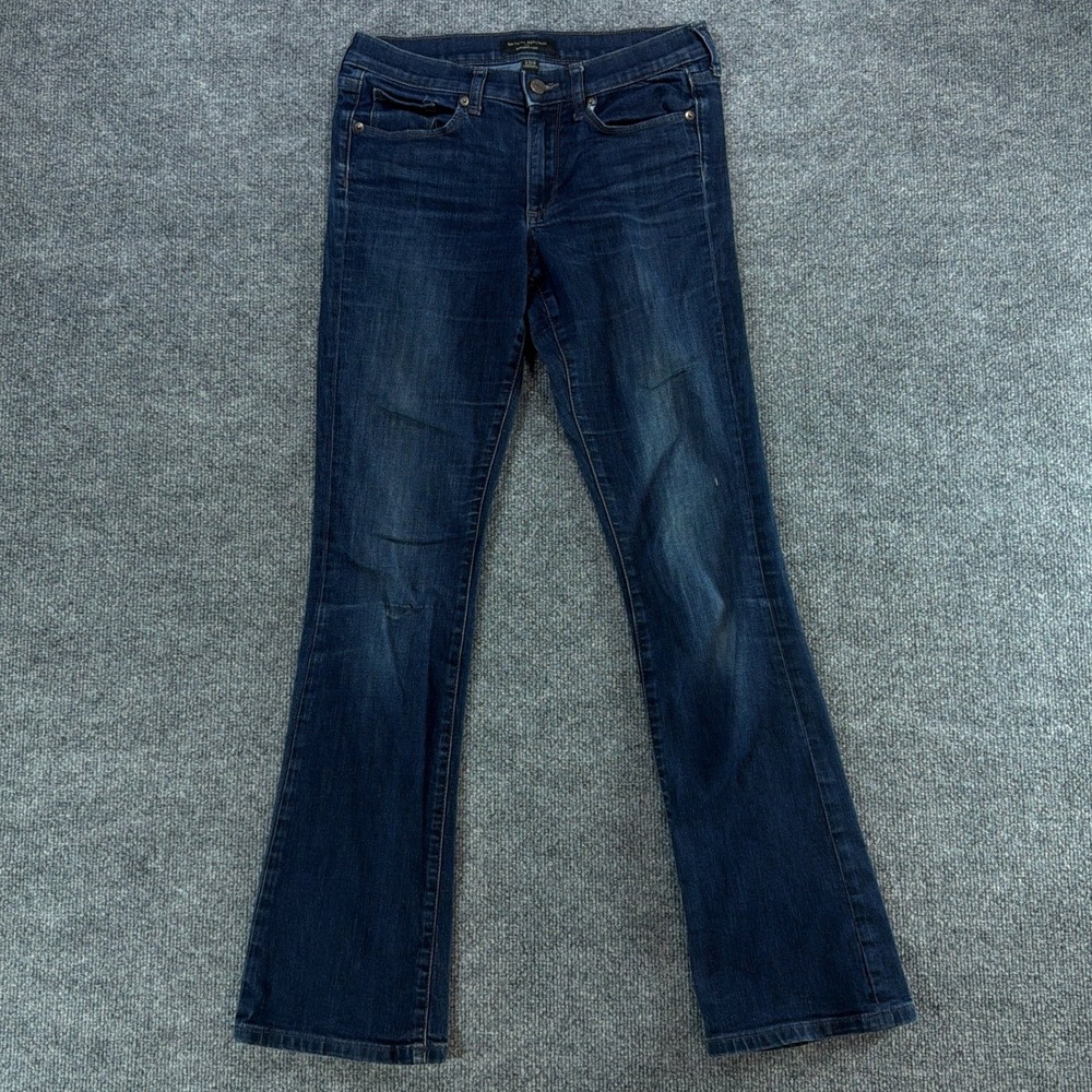 Banana Republic Slim Bootcut‎ Jeans Mens 27/4 Dark Wash Blue Denim Stretch